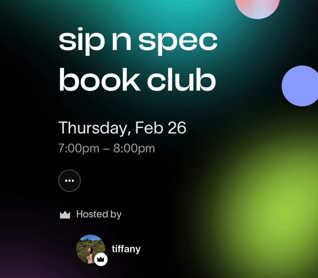 sip n spec book club